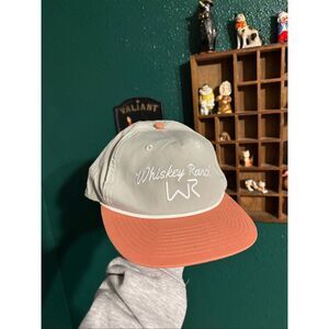WHISKEY BENT Rope Hat Whiskey Ranch Land & Cattle Embroidered Snap Back
